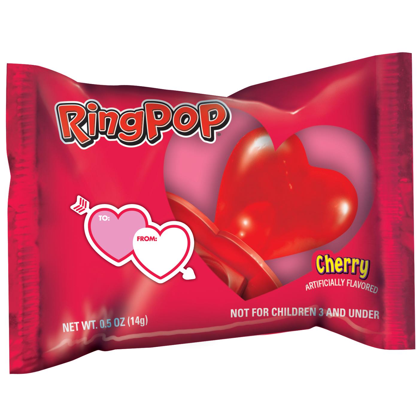 Ring Pop Assorted Flavor Heart Shape Valentine's Candy; image 1 of 2