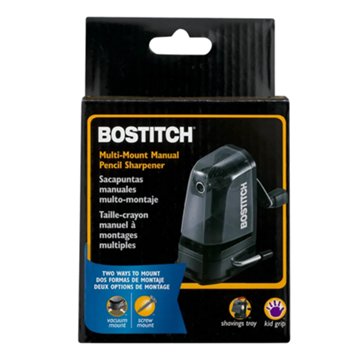 Bostitch Multi-Mount Manual Pencil Sharpener - Black