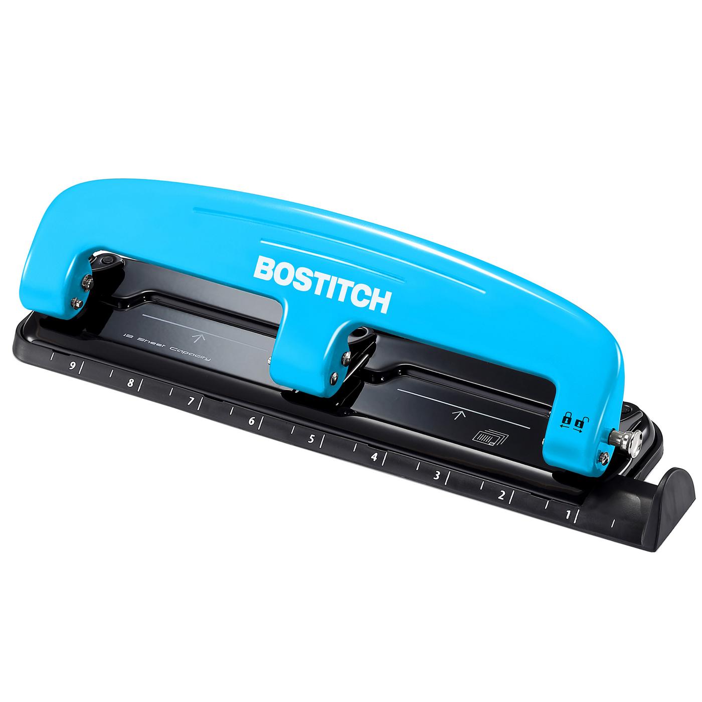 Bostitch EZ Squeeze 3 Hole Punch - Blue; image 1 of 3