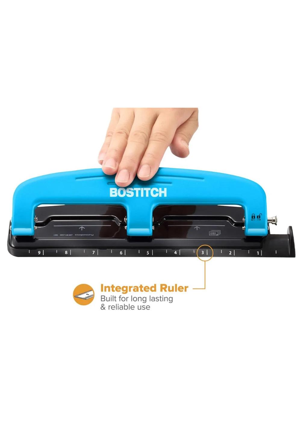 Bostitch EZ Squeeze 3 Hole Punch - Blue; image 3 of 3