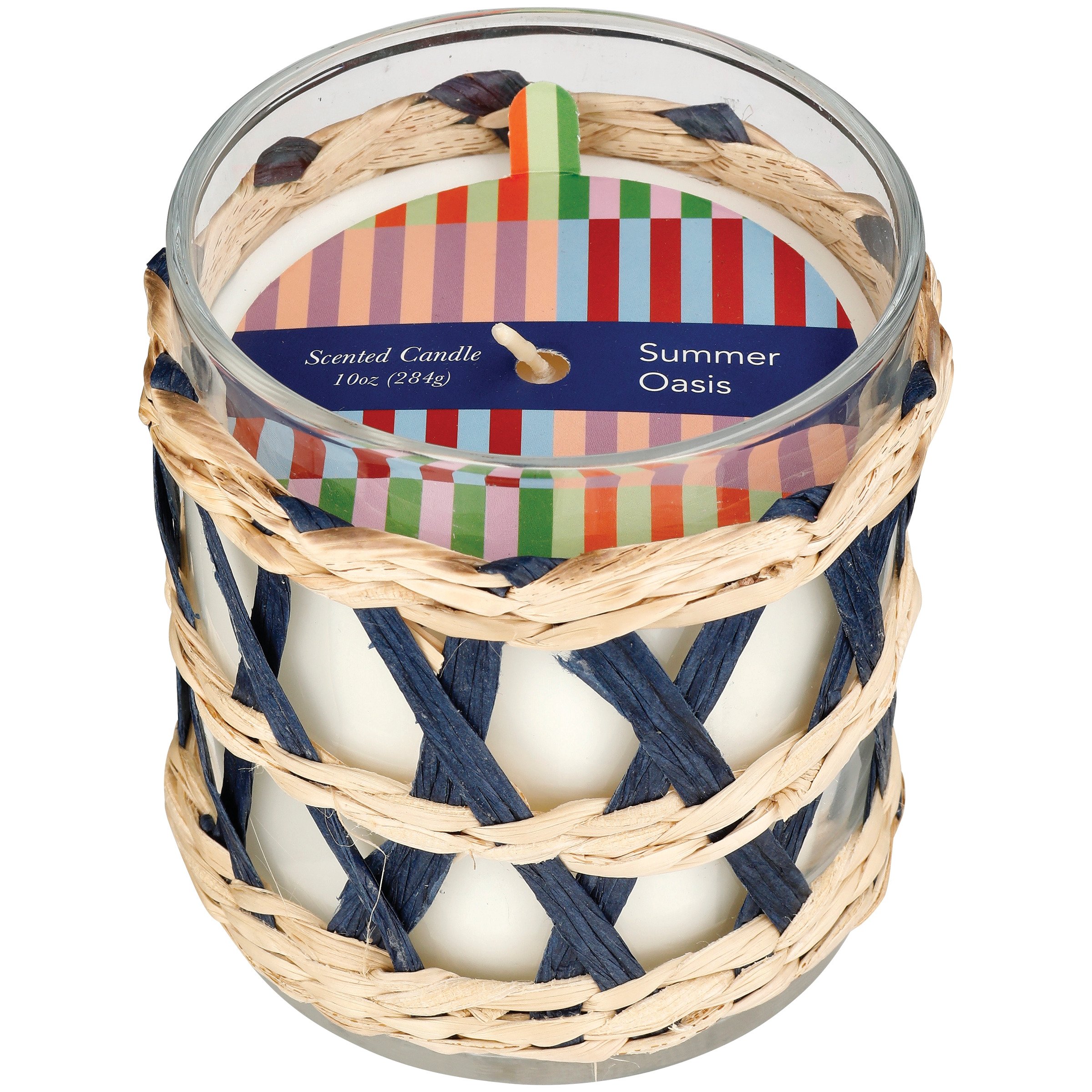 Destination Holiday Summer Oasis Scented Summer Rattan with Blue