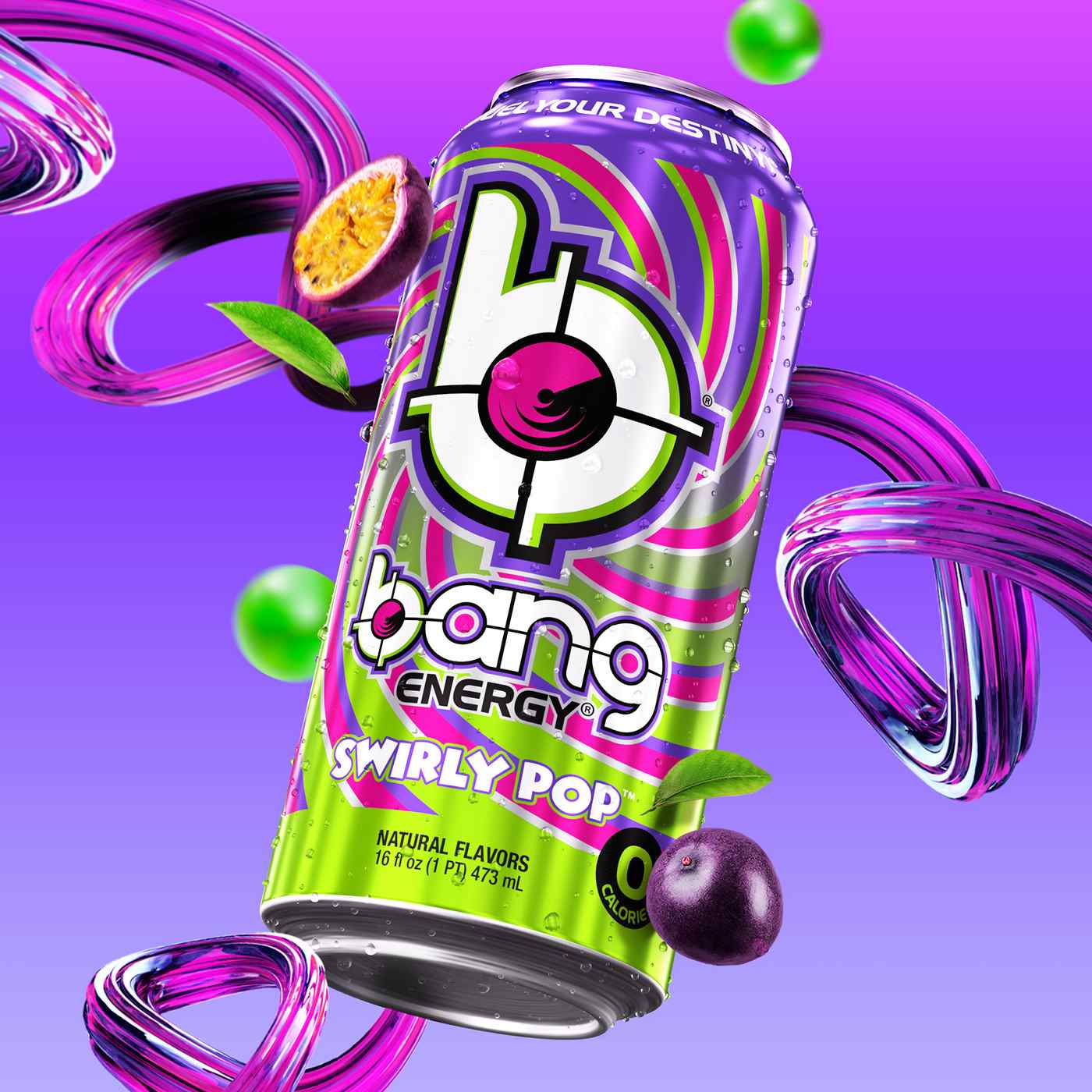 Bang Energy Drink - Swirly Pop; image 2 of 3