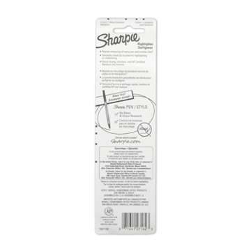 Sharpie Narrow Chisel Tip Pocket Highlighters - Yellow Ink, 2 pk