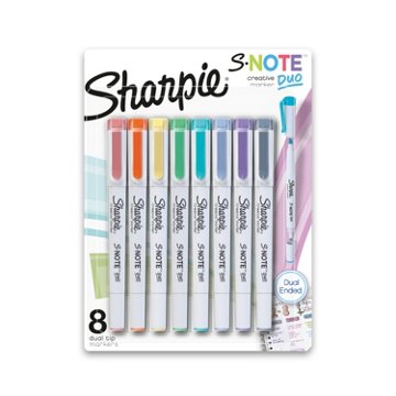 Sharpie S-Note Duo Creative Markers, 8 pk