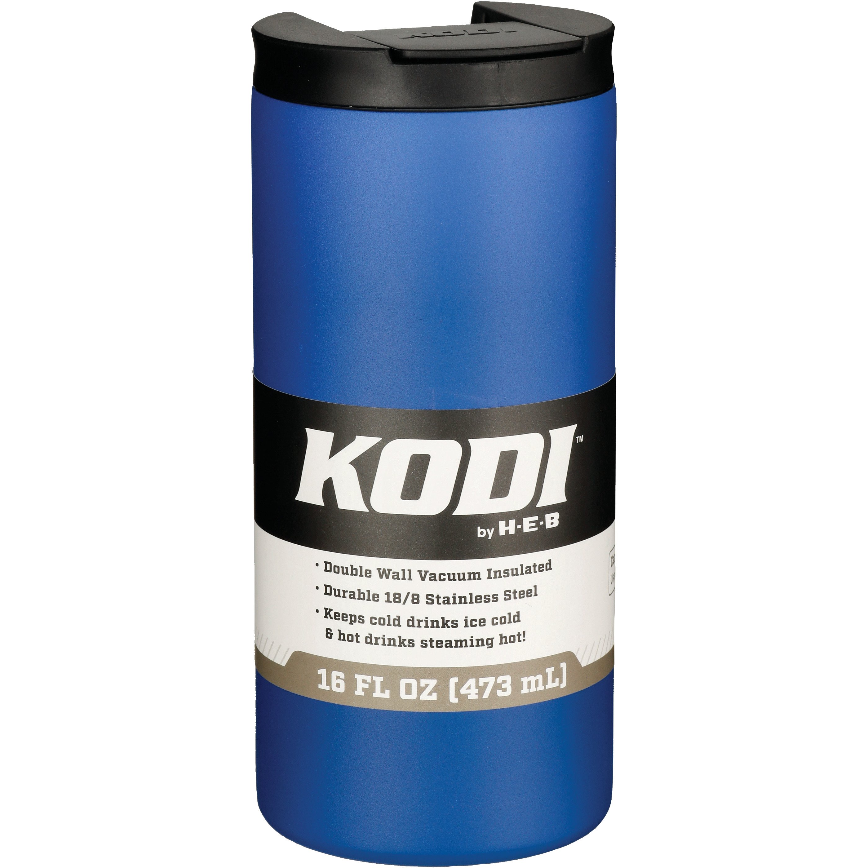 KODI By H-E-B Stainless Steel Spill Proof Travel Mug - Cobalt Blue ...