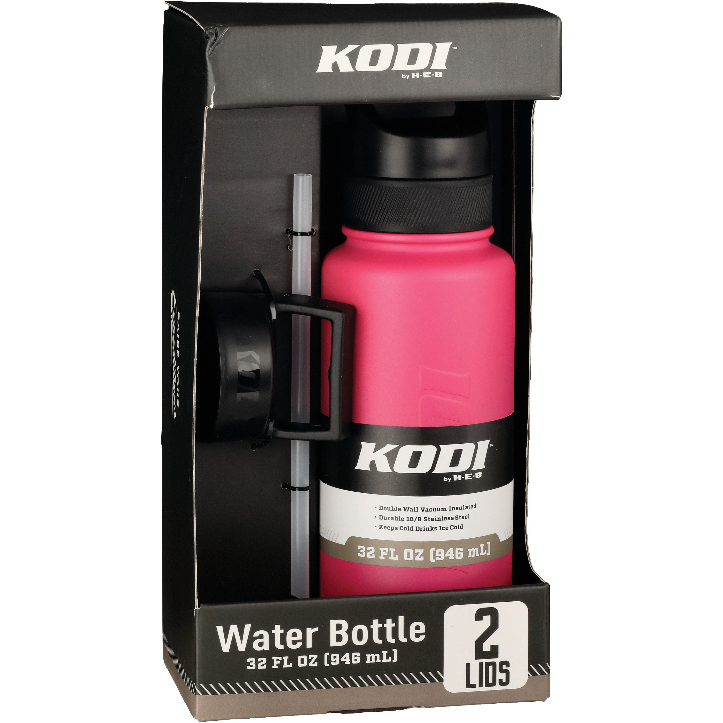 KODI by HEB Stainless Steel Water Bottle Hot Pink Shop Cups