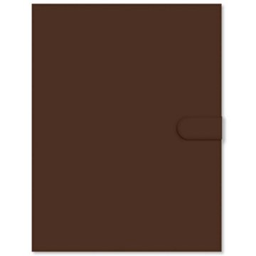 C.R. Gibson Leatherette Padfolio - Brown, Large