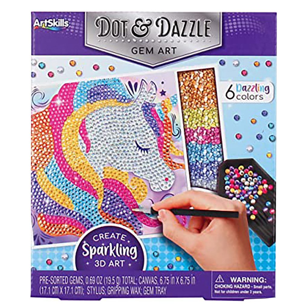 ArtSkills 3D Dot & Dazzle Unicorn Gem Art - Shop Kits at H-E-B