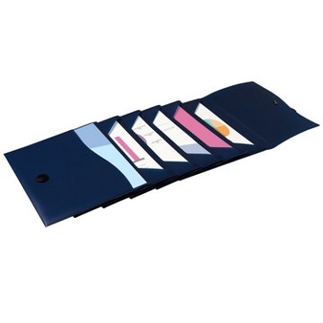 Avery Slide & View 6 Pocket Expanding File Folder - Navy