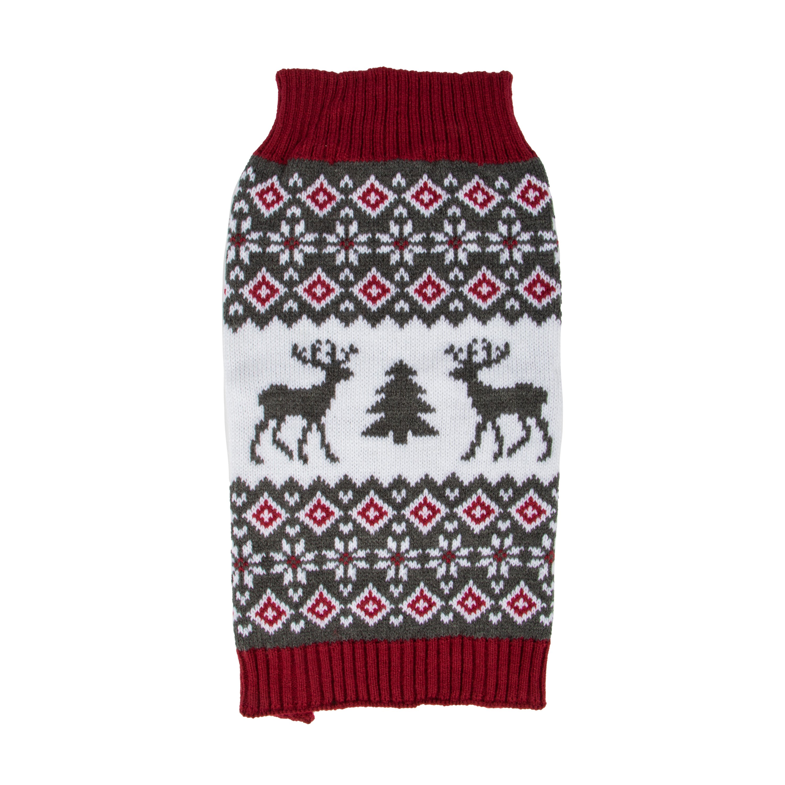 Simply Dog Reindeer Fair Isle Sweater Medium Shop Clothes at HEB