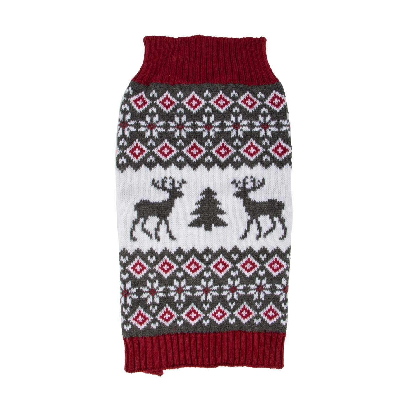 Simply Dog Reindeer Fair Isle Sweater Medium; image 1 of 2