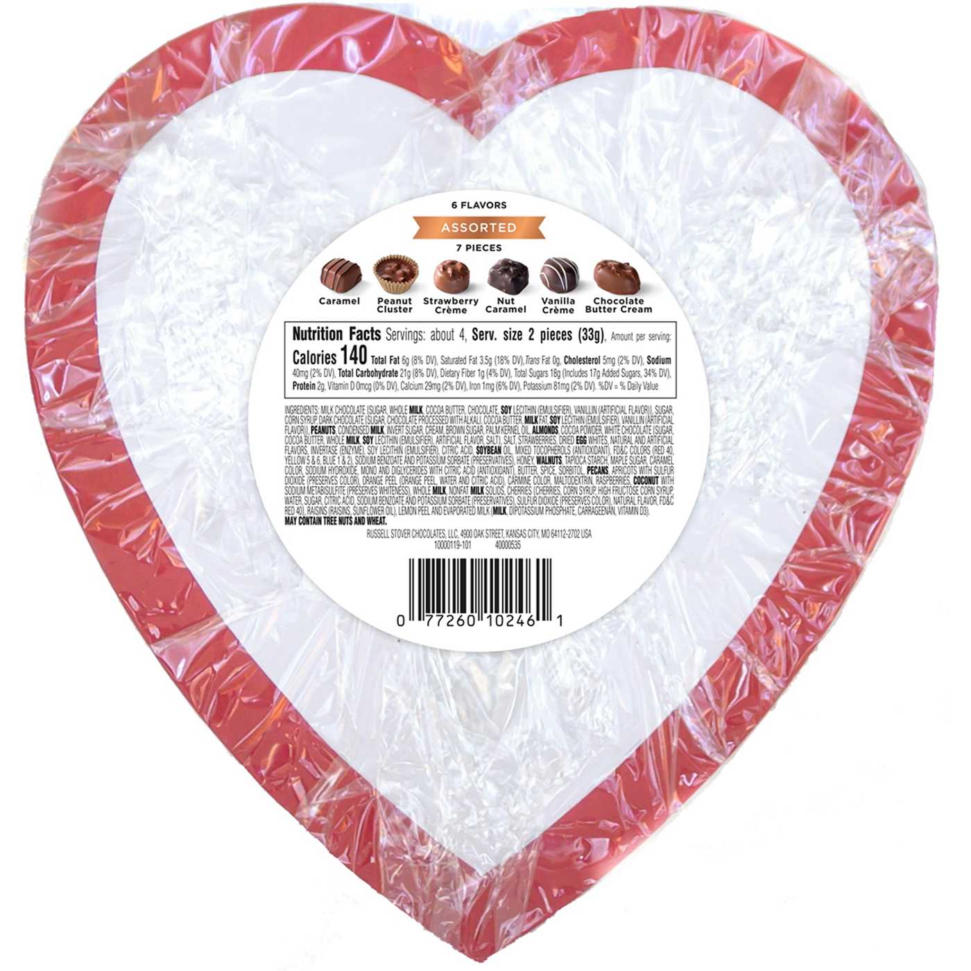 Russell Stover Color by Sticker Truck Assorted Chocolates Valentine's Heart Gift Box, 7 Pc; image 2 of 2