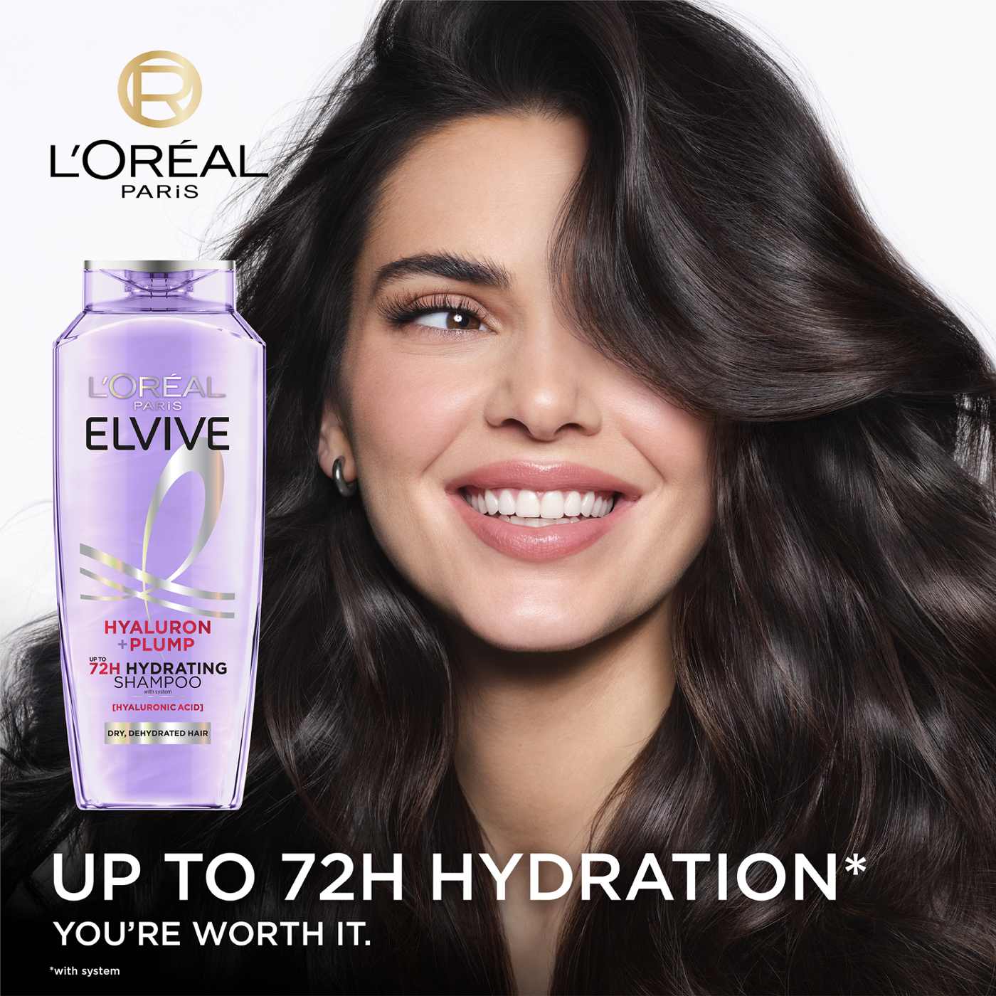 L'Oréal Paris Elvive Hyaluron Plump 72hr Hydrating Shampoo; image 2 of 4