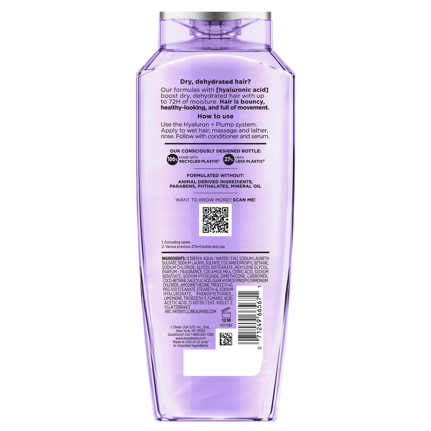 L'Oréal Paris Elvive Hyaluron Plump 72hr Hydrating Shampoo; image 4 of 4