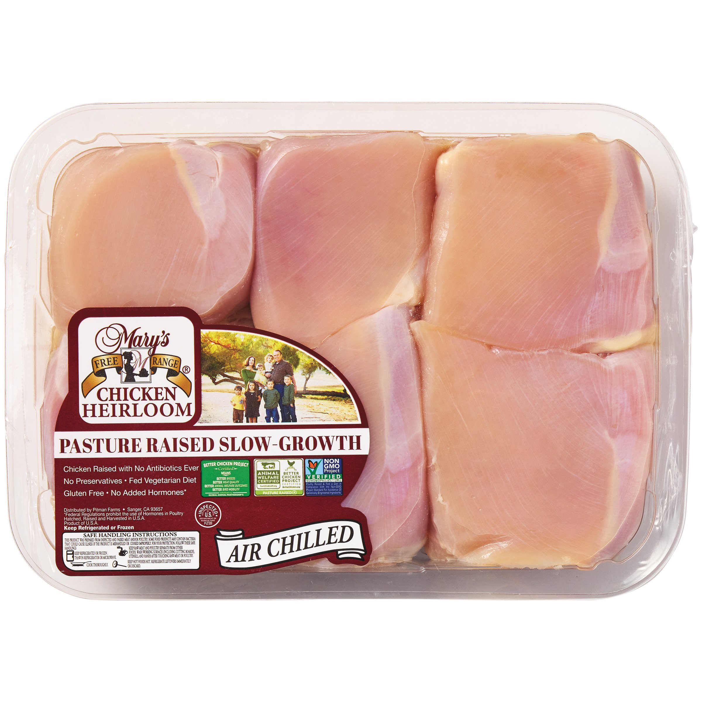 Organic Whole Chicken Thighs, 1 lb, Mary's Free Range