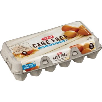 H-E-B Grade AA Cage Free Extra Large Brown Eggs, 18 ct