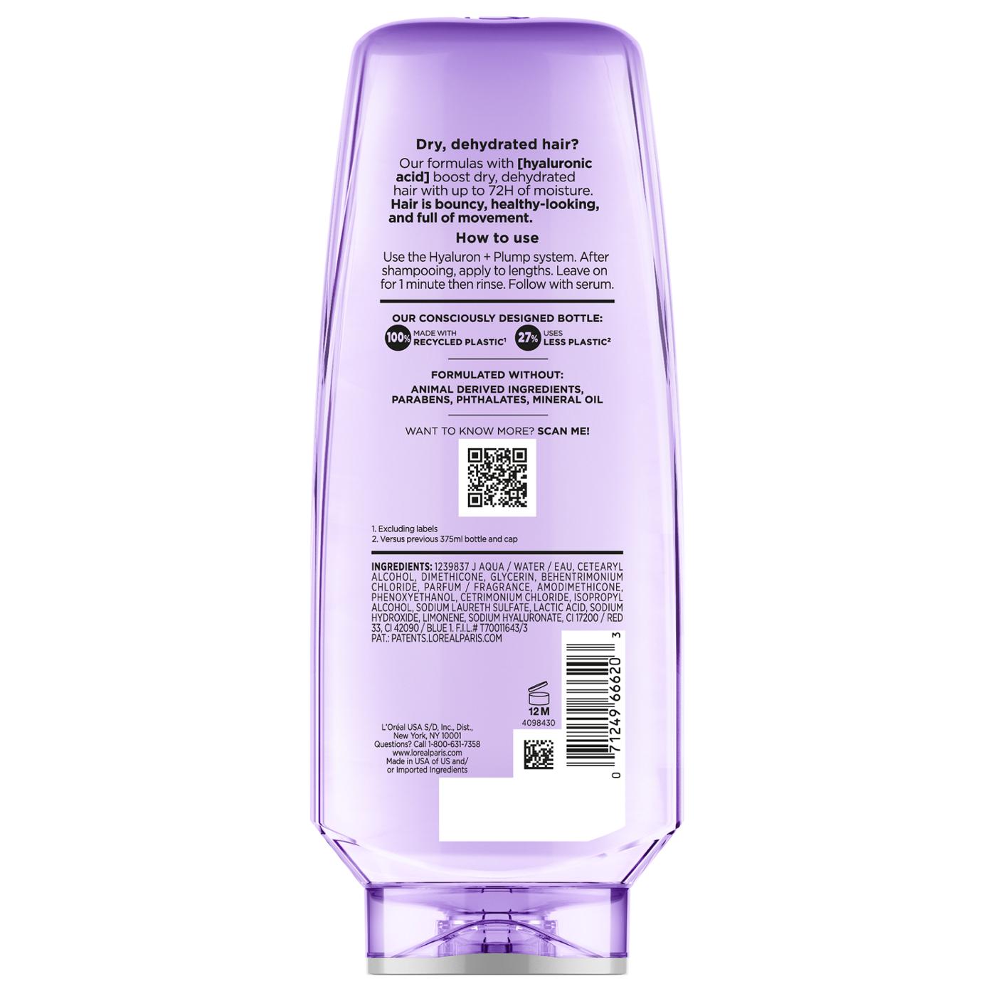 L'Oréal Paris Elvive Hyaluron + Plump 72hr Hydrating Conditioner; image 3 of 7
