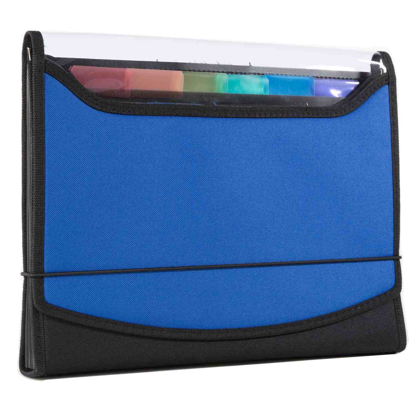 Filexec Products EZ View 13 Pocket Soft Touch Expanding File Folder - Blue; image 1 of 2