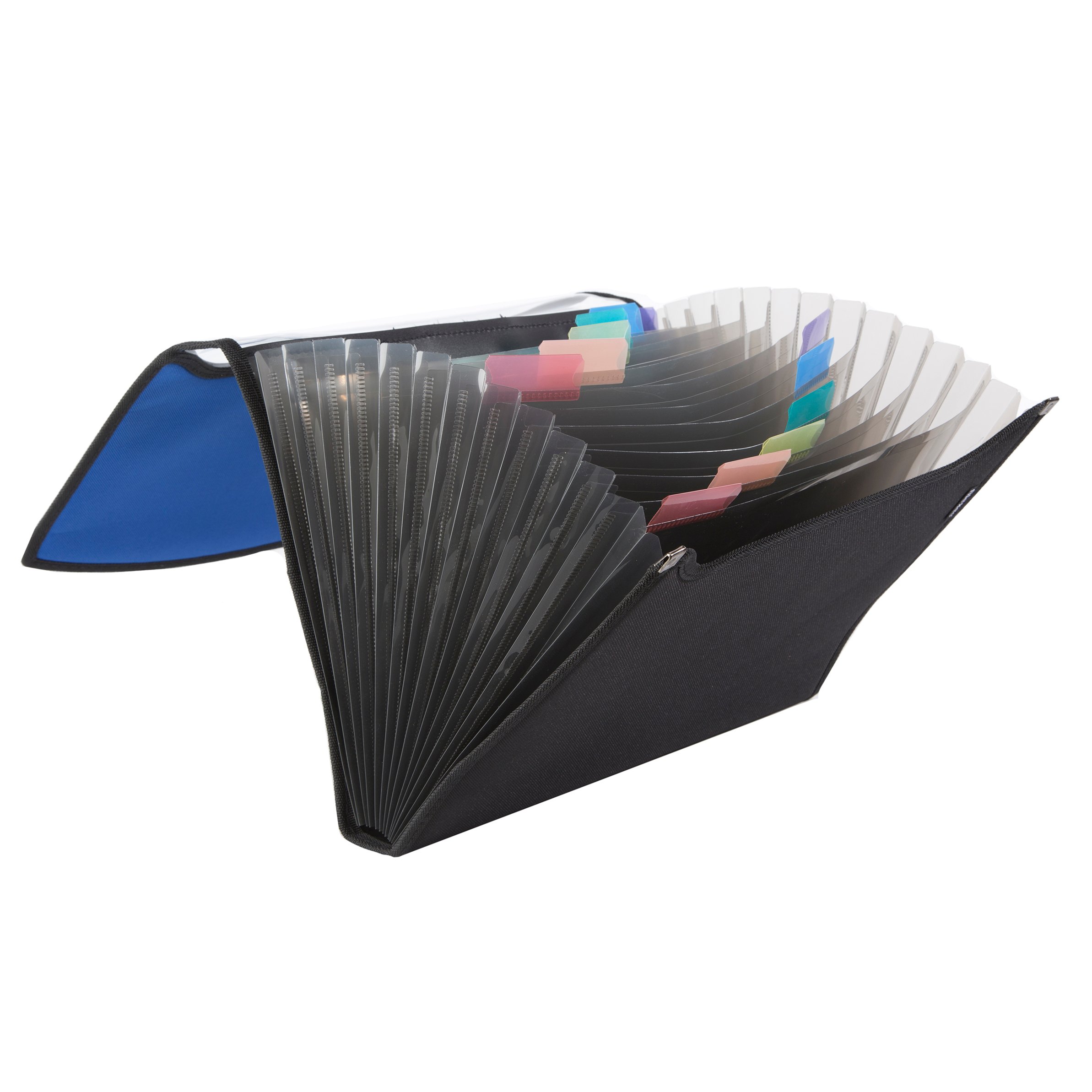 Filexec EZ View 13 Pocket Expanding File Folder - Blue - Shop