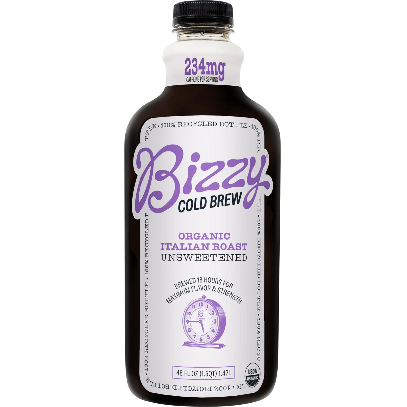 Bizzy Organic Italian Roast Unsweetened Cold Brew Coffee; image 1 of 3