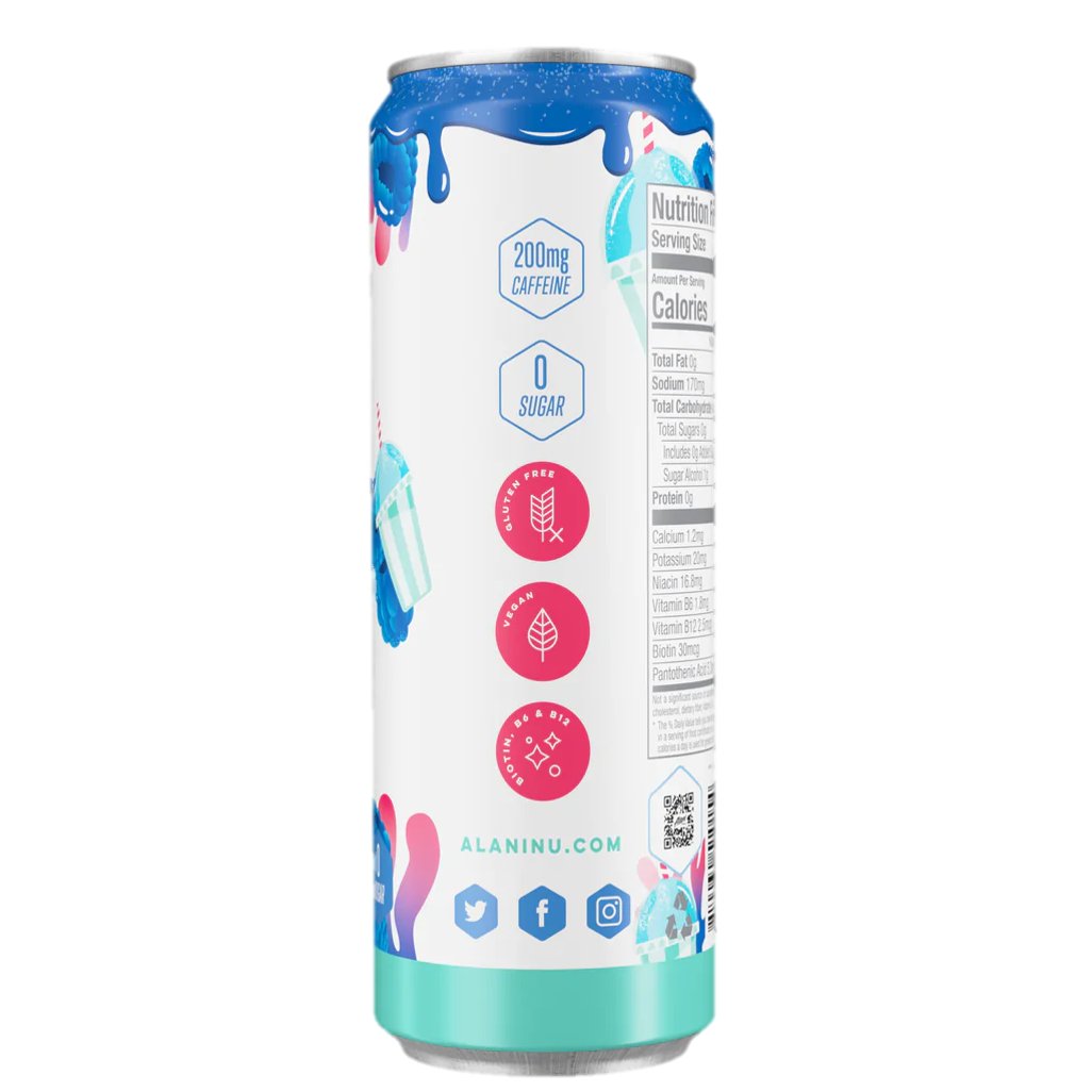 Alani Nu Zero Sugar Energy Drink - Blue Slush - Shop Sports & Energy ...