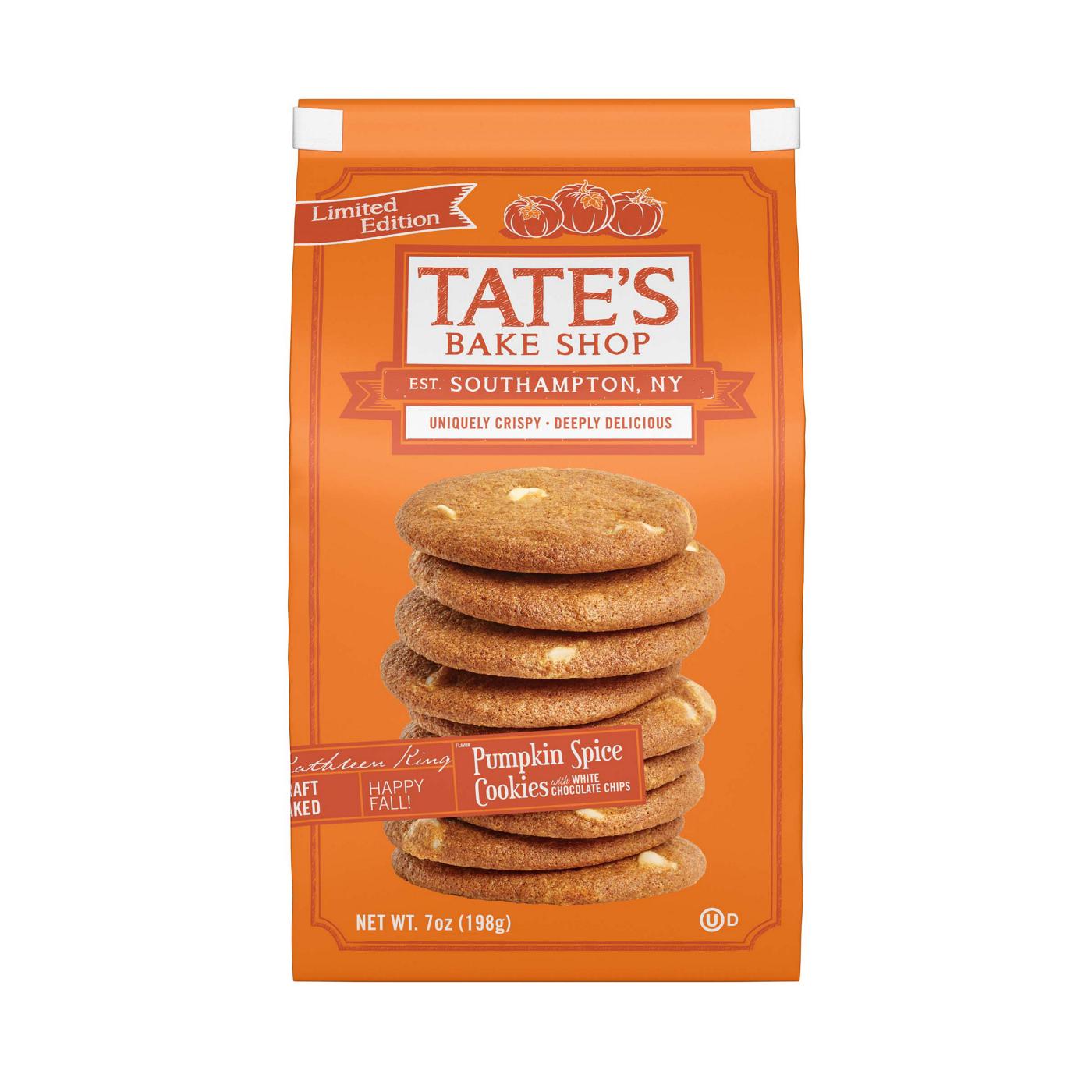 Tate's Bake Shop Pumpkin Spice Cookies with White Chocolate Chips; image 1 of 8