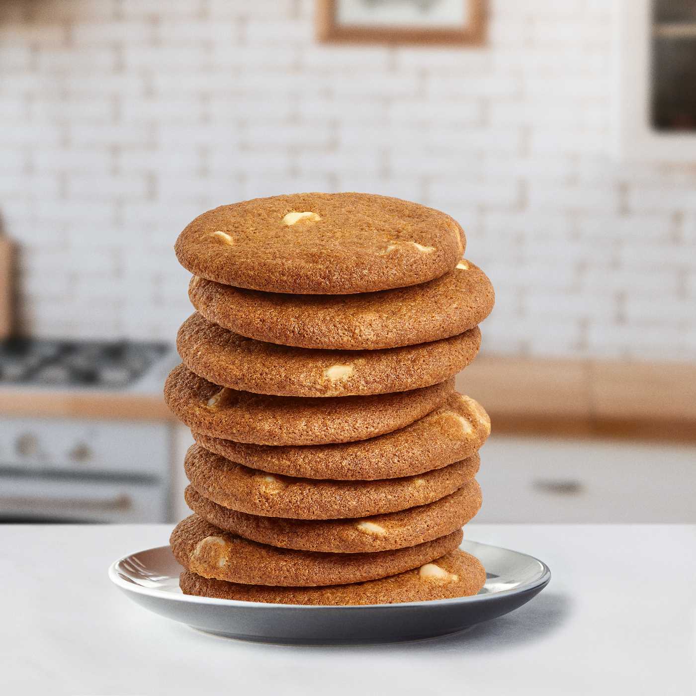 Tate's Bake Shop Pumpkin Spice Cookies with White Chocolate Chips; image 3 of 8