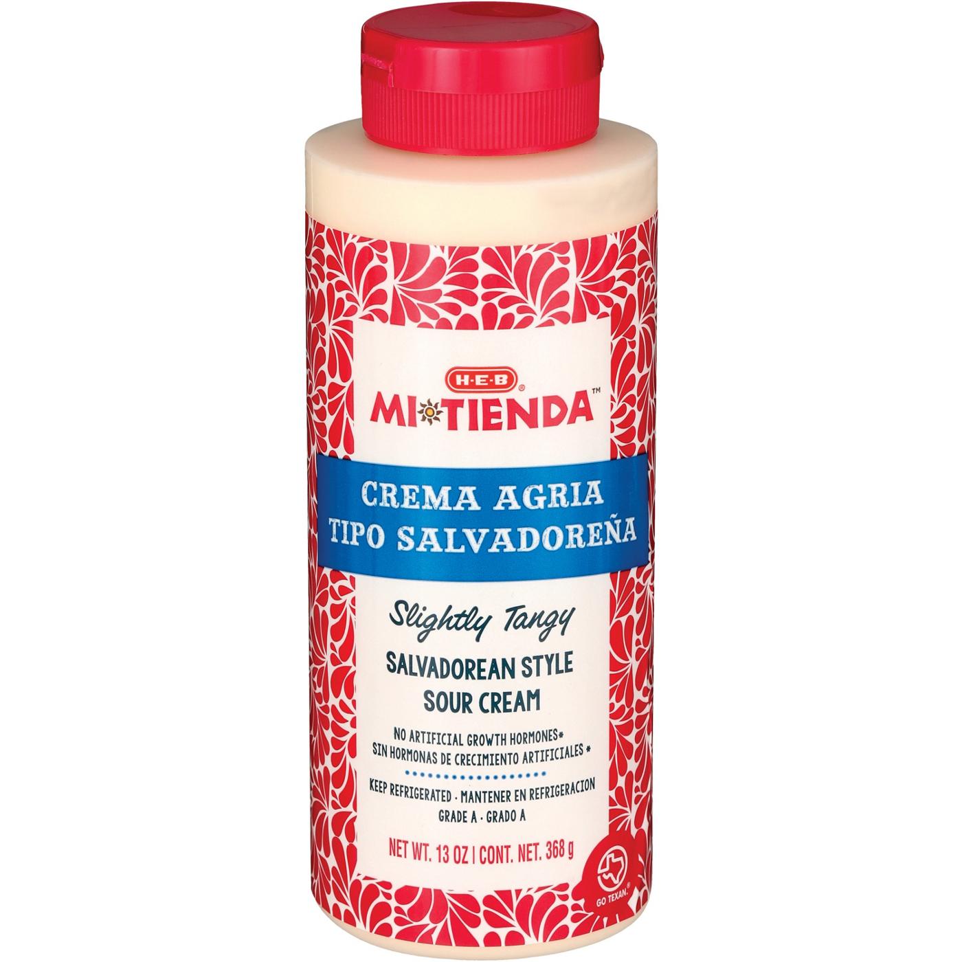 H-E-B Mi Tienda Squeezable Crema Agria Salvadorean-Style Sour Cream; image 1 of 2