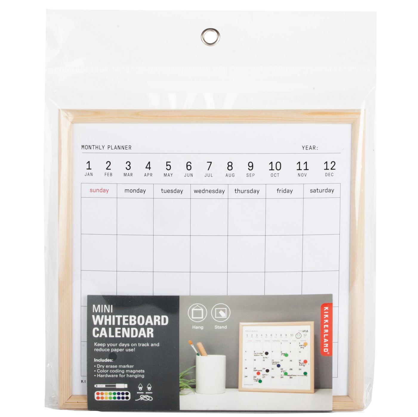 Kikkerland White Board Calendar; image 1 of 2