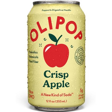 Olipop Crisp Apple Prebiotic Soda