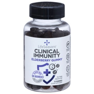 LifeSeasons Clinical Immunity Elderberry Gummies, 75 ct