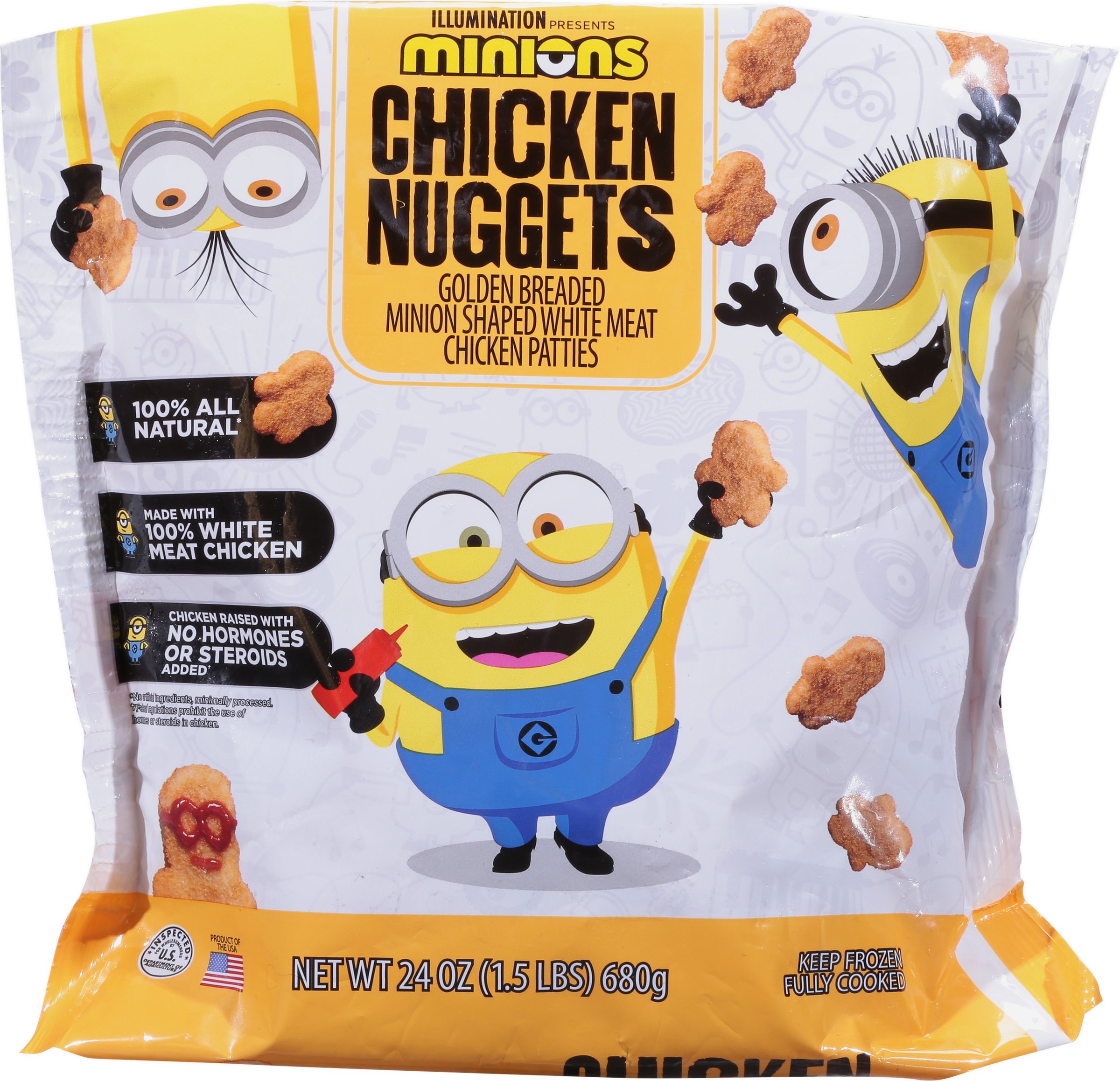 John Soules Foods Fully Cooked Frozen Chicken Nuggets - Minions, 24 oz