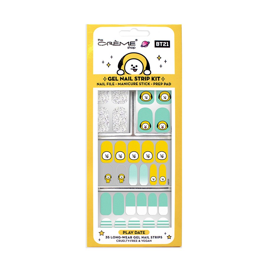 The Crème Shop Gel Nail Strip Kit Play Date Shop Manicure