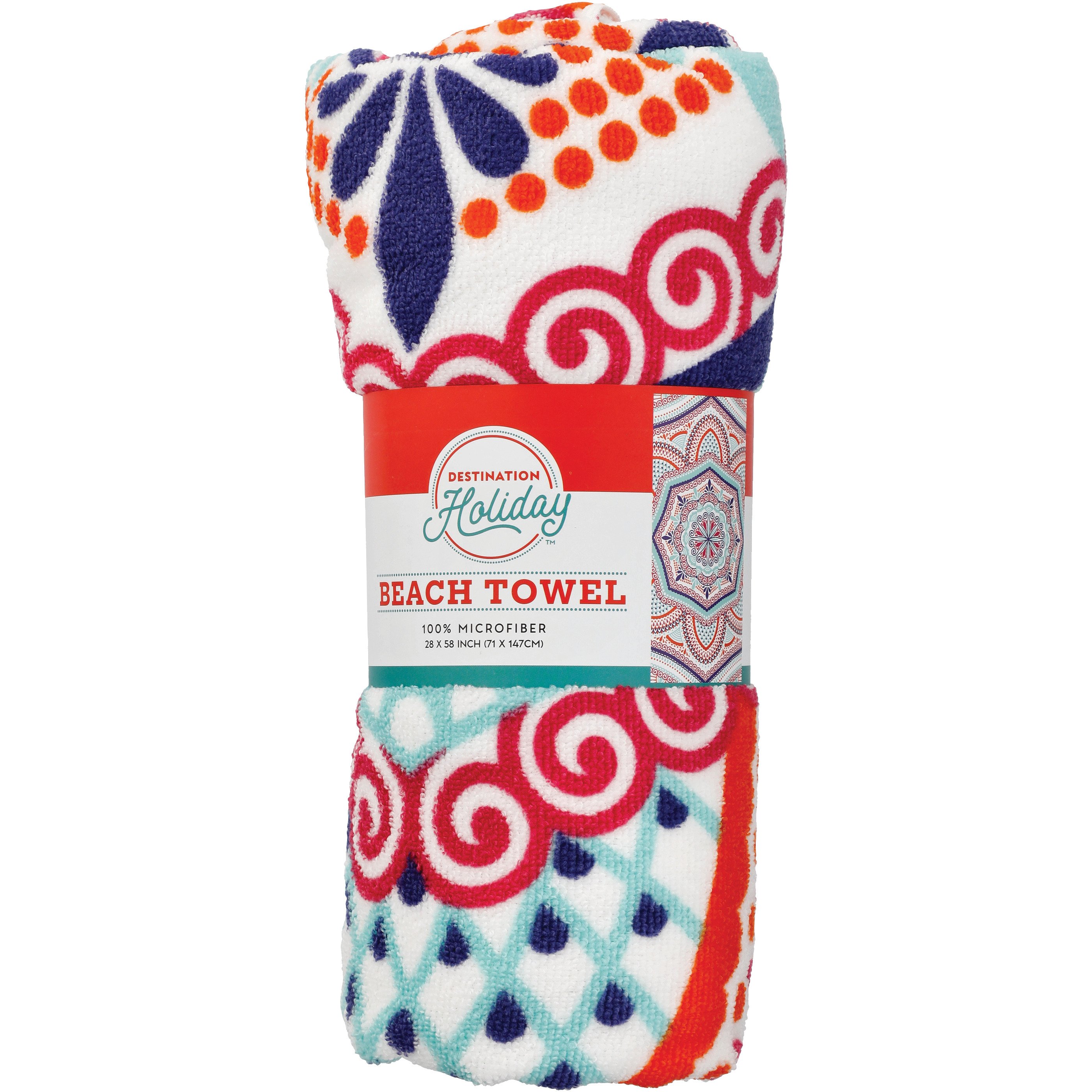 Destination Holiday Medallion Print Summer Beach Towel Shop Towels