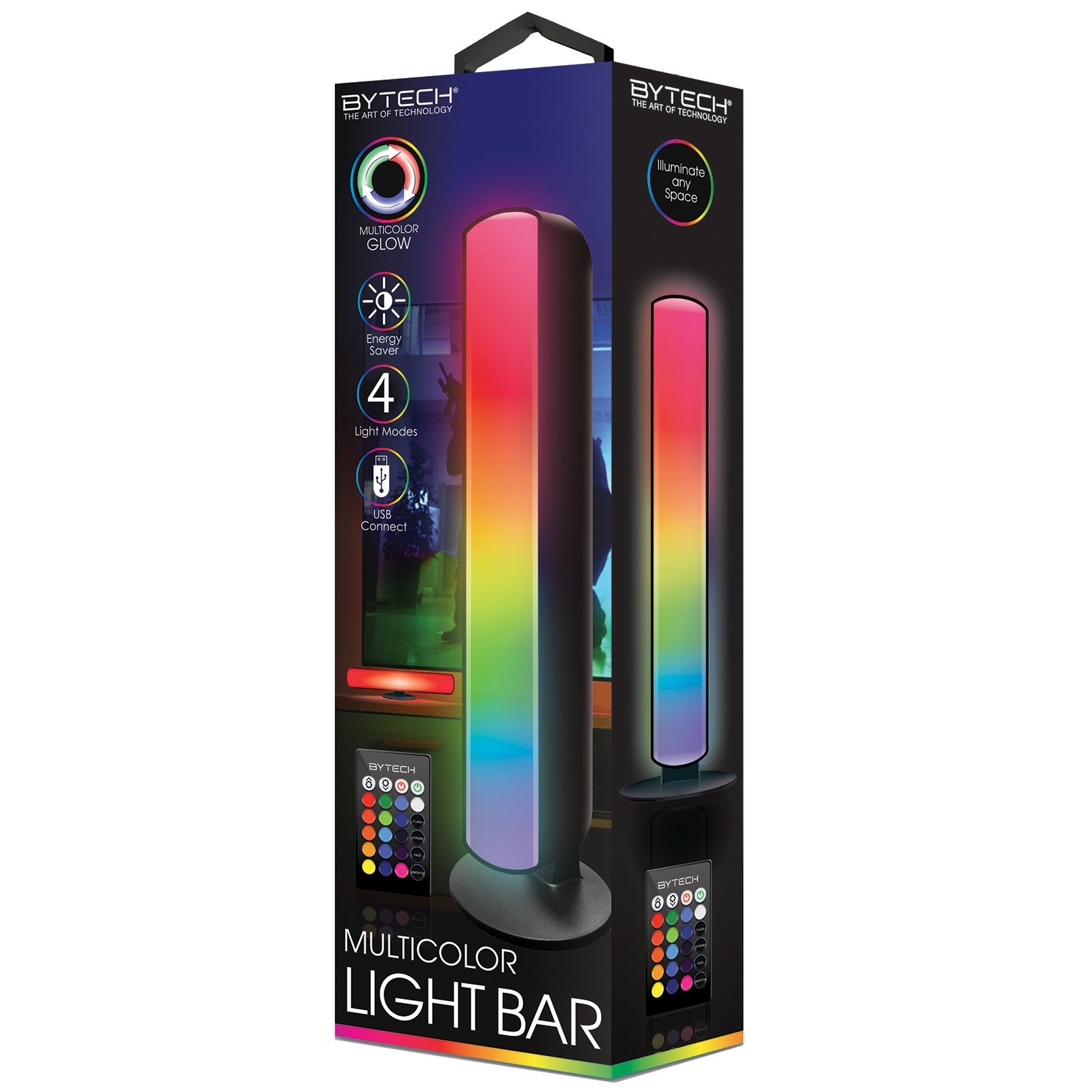 Bytech Multi Color Glow Standing Light Bar with Remote - Shop Lamps & Lights at H-E-B