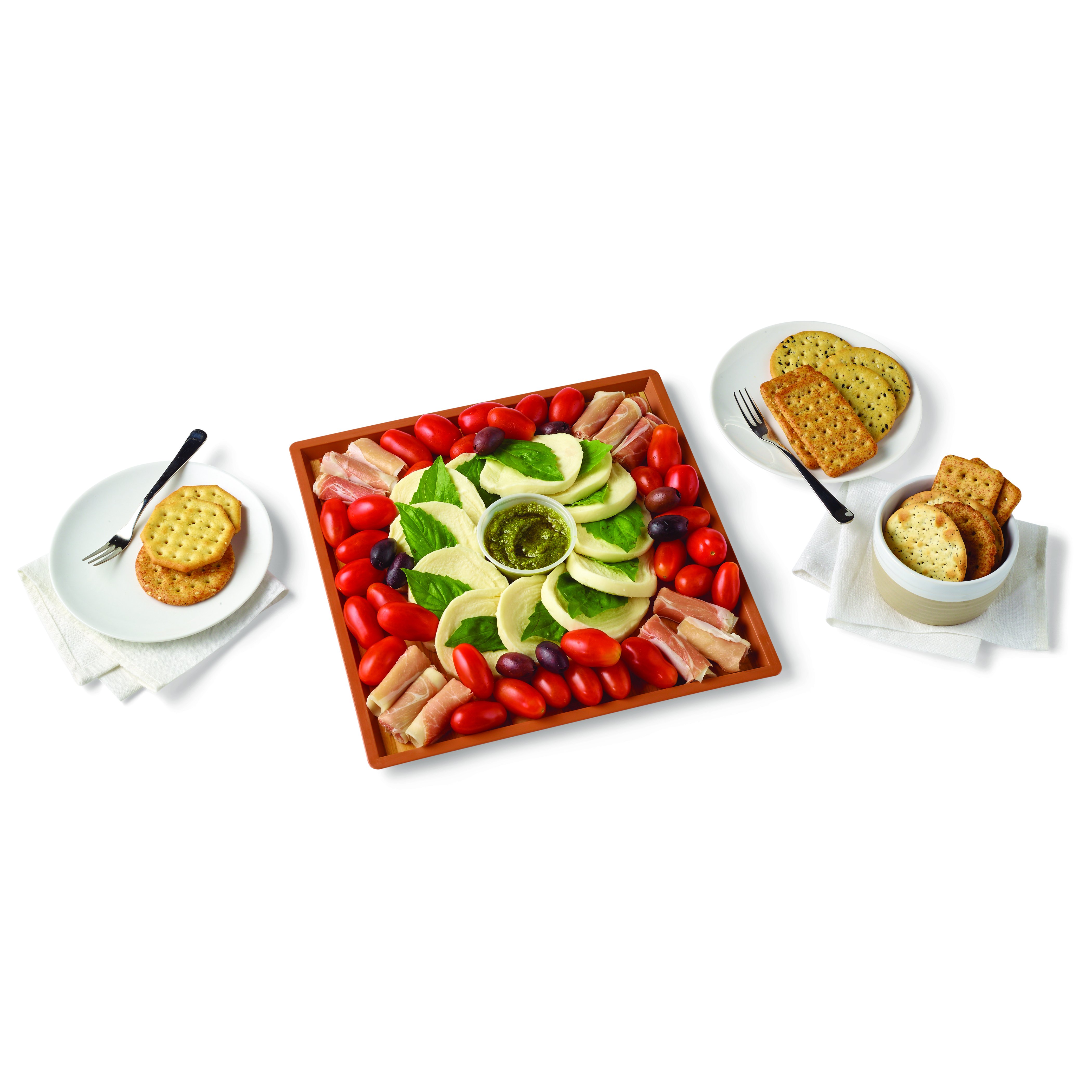 H-E-B Deli Medium Cheese Board - Caprese - Shop Standard Party Trays At ...