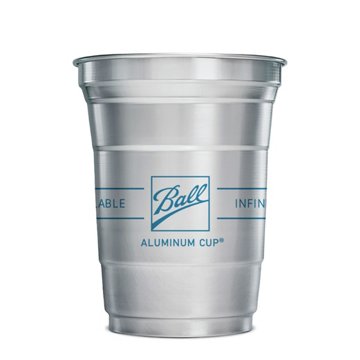 Ball 16 oz Aluminum Cup Cold-Drink Recyclable Party Cups, 24 ct