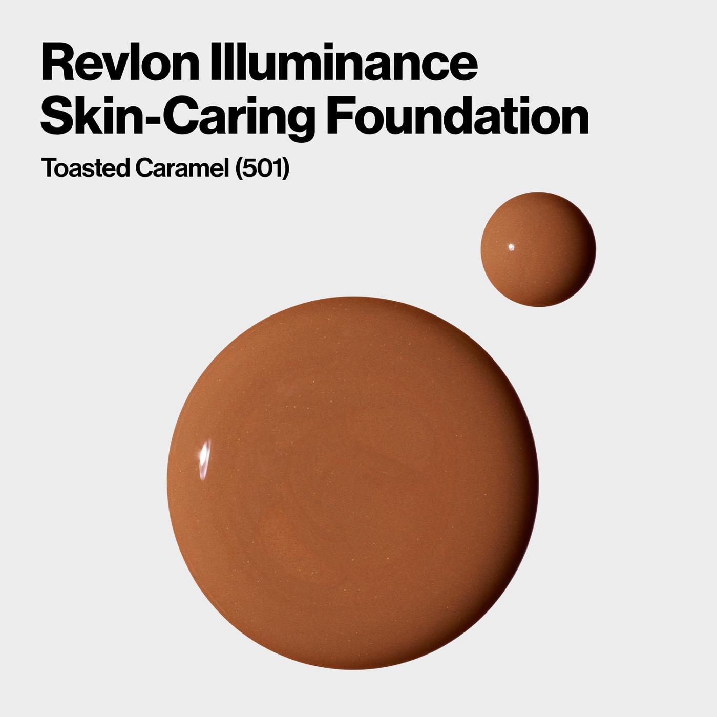 Revlon Illuminance Skin-Caring Foundation - Toast Caramel; image 3 of 3