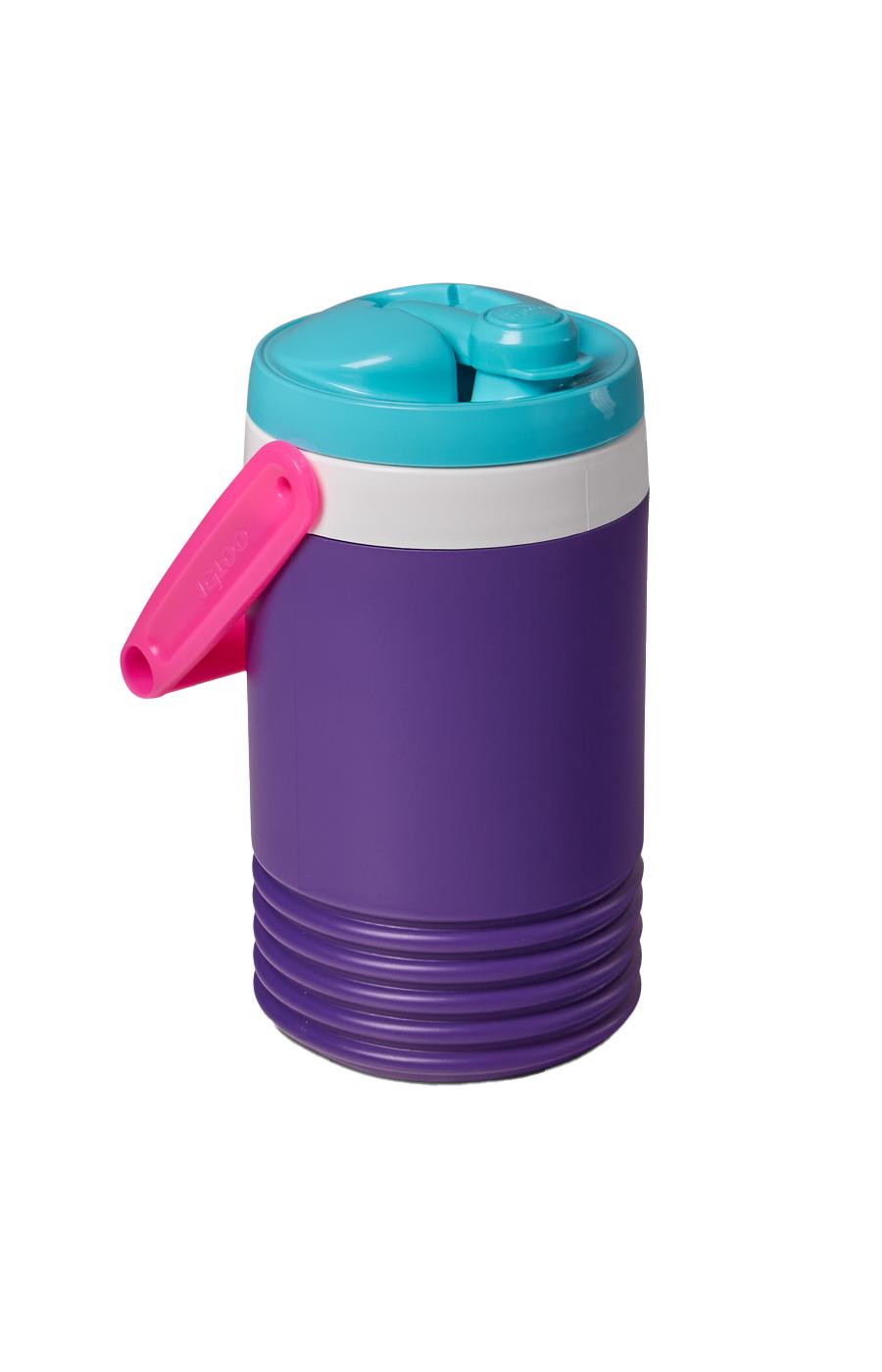 IGLOO 1/2 GALLON SPORT PURPLE PLASTIC THERMOS WATER ICE COOLER JUG