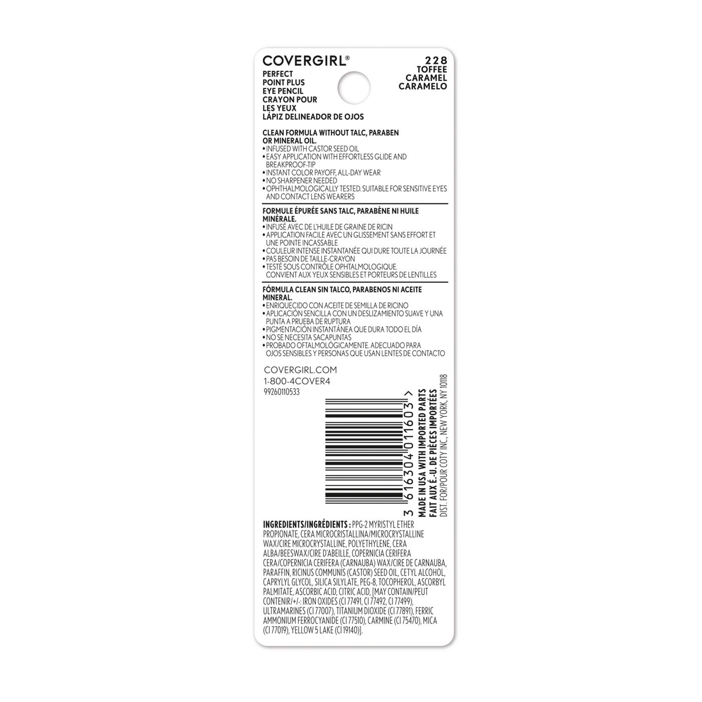 Covergirl Perfect Point Plus Eye Pencil - Toffee; image 9 of 9