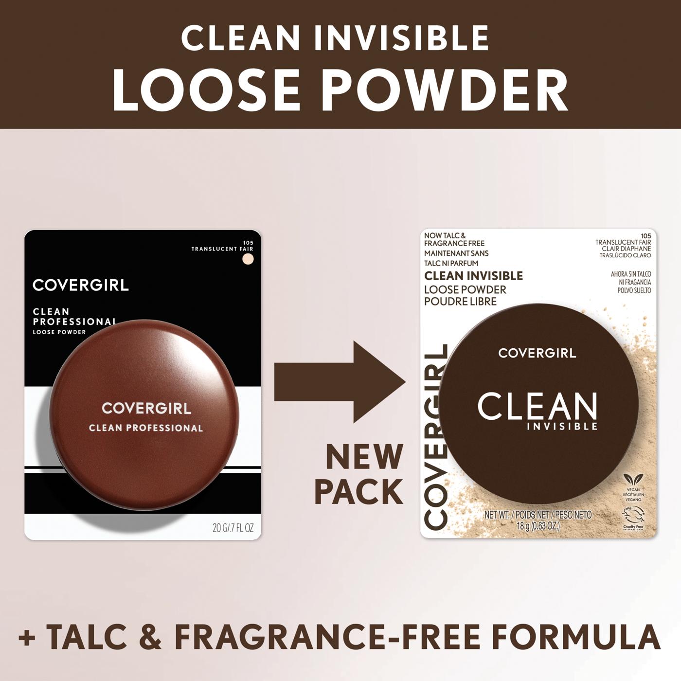 Covergirl Clean Invisible Loose Powder - Translucent Fair; image 5 of 13