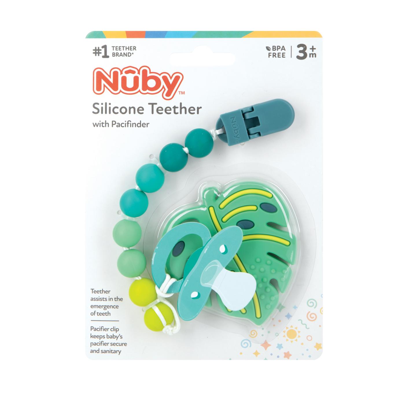 Nuby Silicone Teether with Pacifinder; image 1 of 2