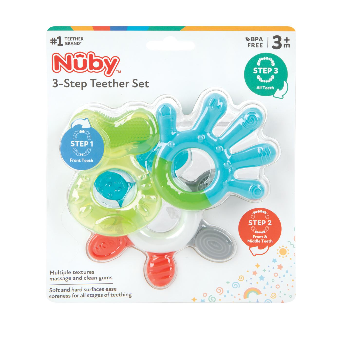 Nuby 3-Step Teether Set; image 1 of 5