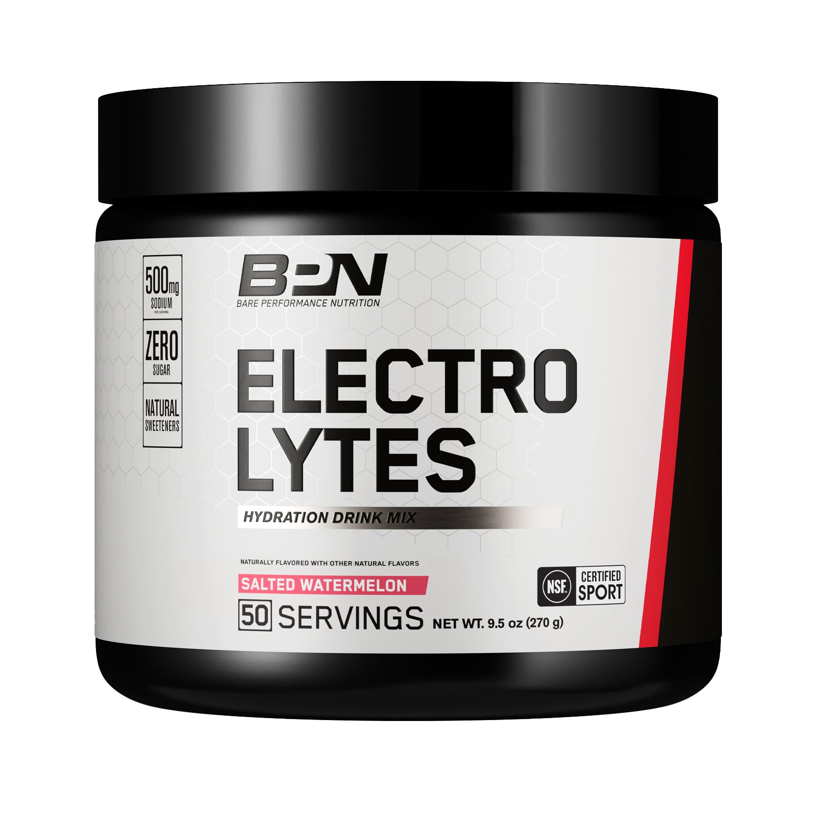 Bare Performance Nutrition Electrolytes Hydration Drink Mix - Salted Watermelon, 9.5 oz