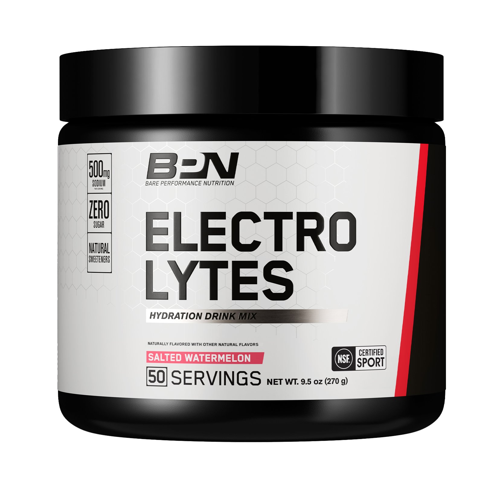 Bare Performance Nutrition Electrolytes Hydration Drink Mix - Salted ...