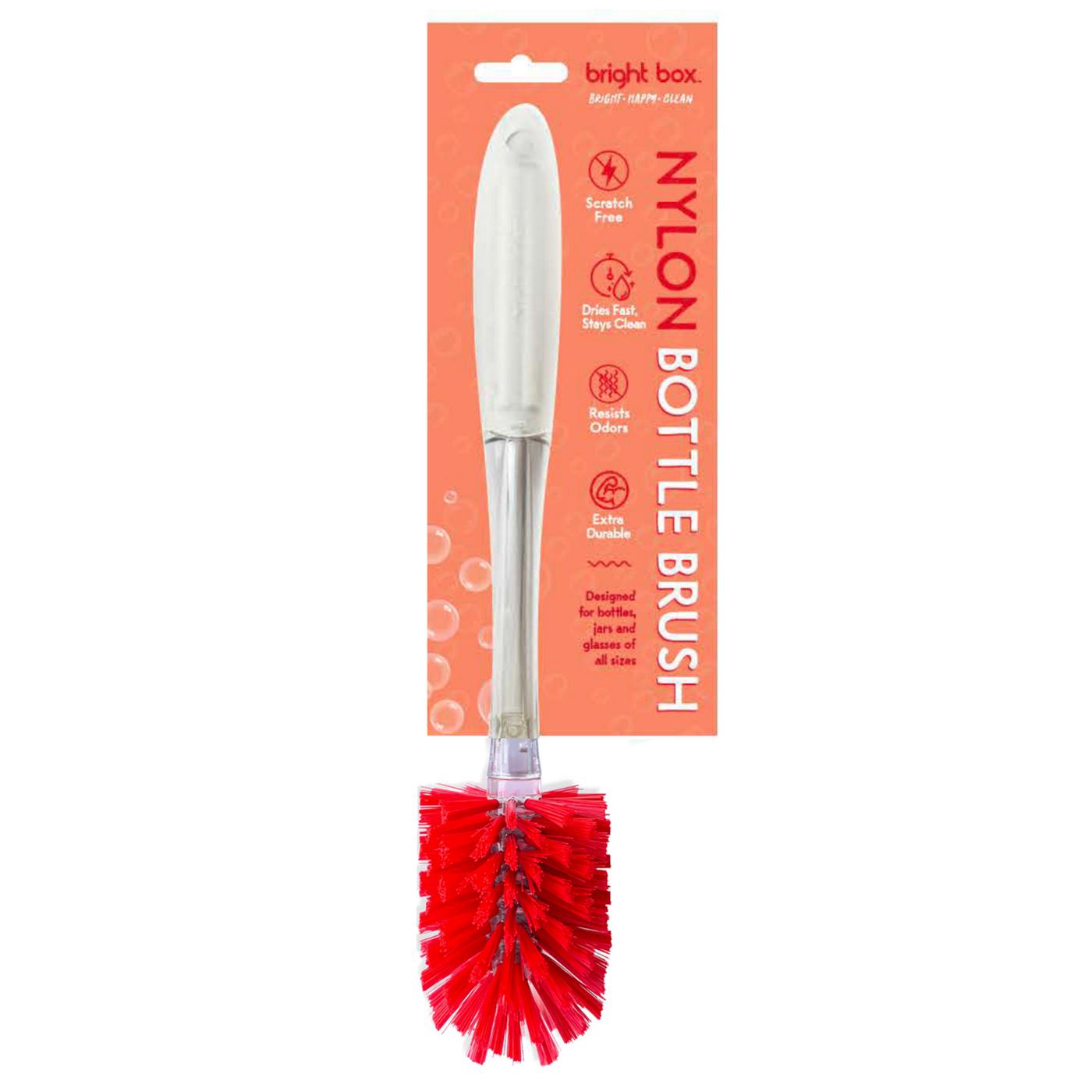 Bright Box Labs Hand Held Cleaning Bottle Brush - Red - Shop Sponges &  Scrubbers at H-E-B