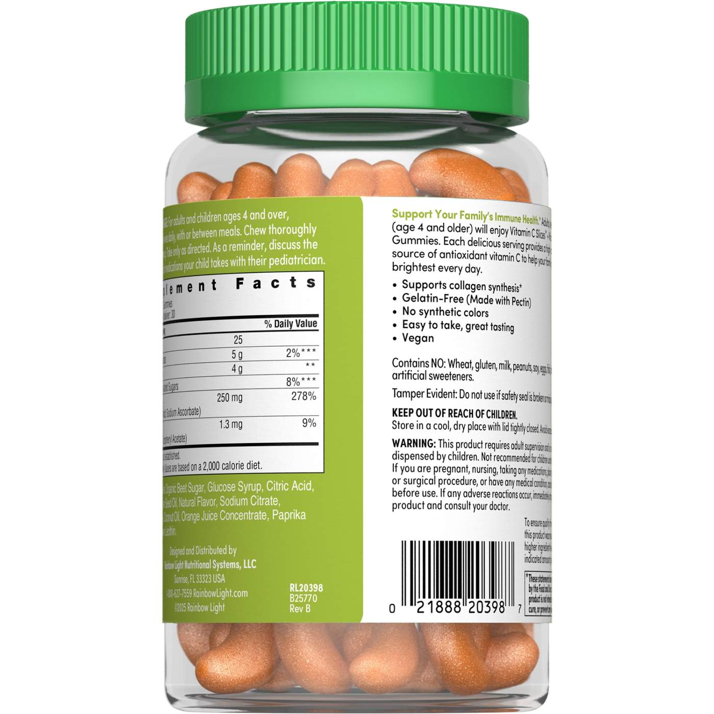 Rainbow Light High Potency Vitamin C Gummies - Citrus; image 4 of 4