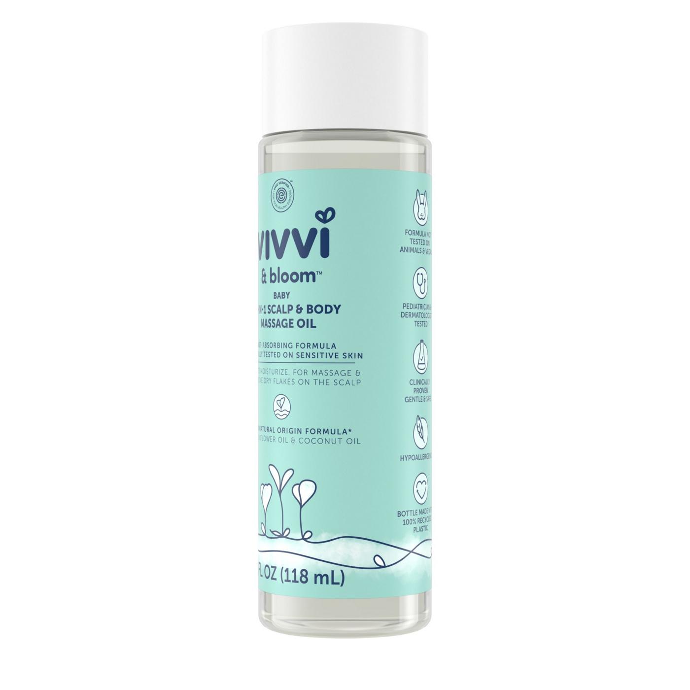 Vivvi & Bloom 2-in-1 Baby Scalp & Body Massage Oil; image 3 of 8