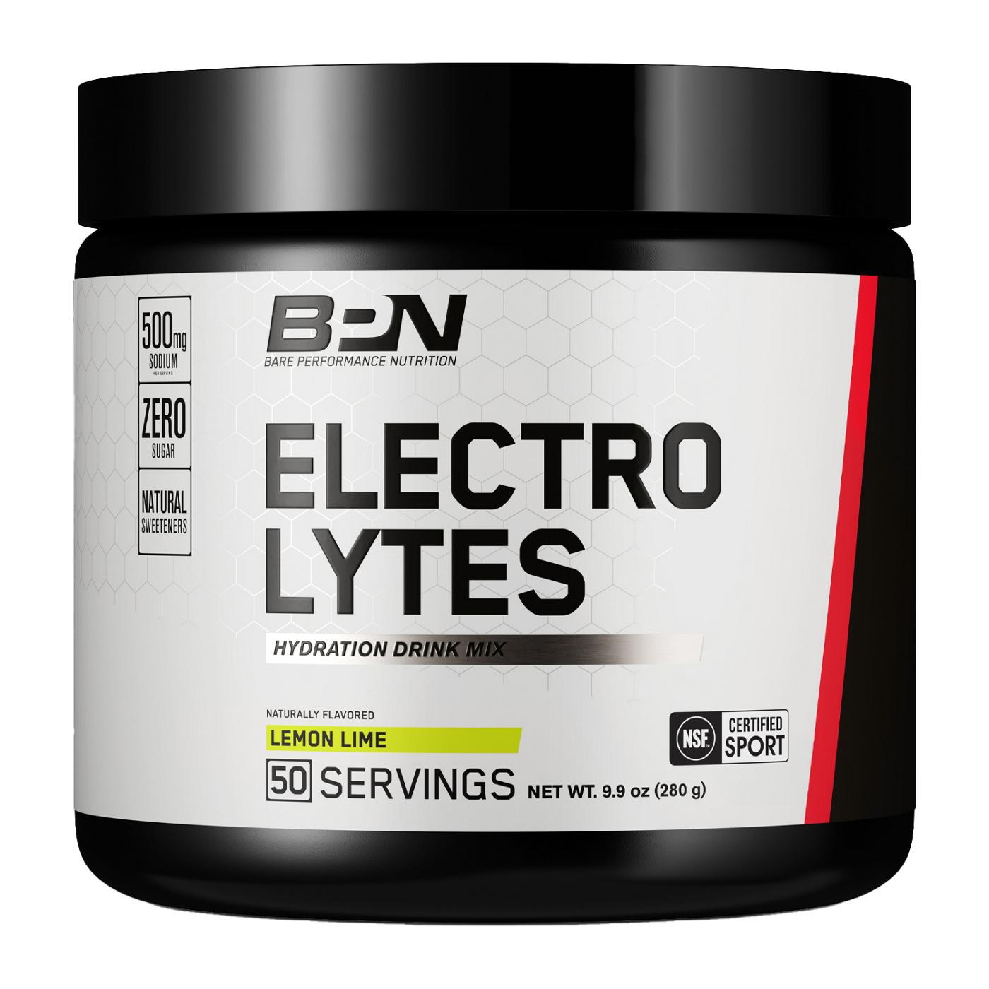 Bare Performance Nutrition Electrolytes Hydration Drink Mix - Lemon Lime; image 1 of 2