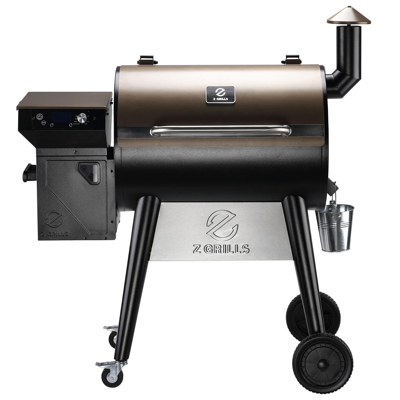  Z GRILLS Wood Pellet Grill, 8 in 1 BBQ Smoker with